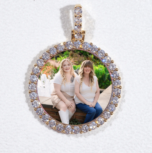 3D CIRCLE CUSTOM PICTURE PENDANT SMALL SIZE