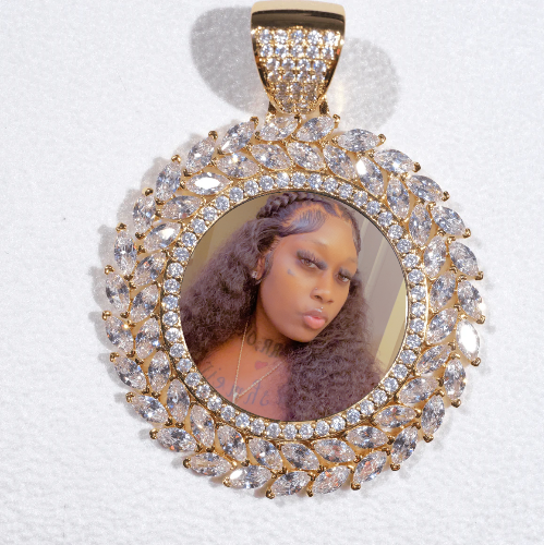 Large 3D Wheat Ear Custom Picture Pendant