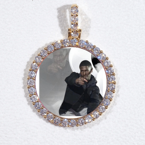 3D CIRCLE CUSTOM PICTURE PENDANT SMALL SIZE