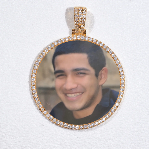 MEDIUM 3D CIRCLE CUSTOM PICTURE PENDANT