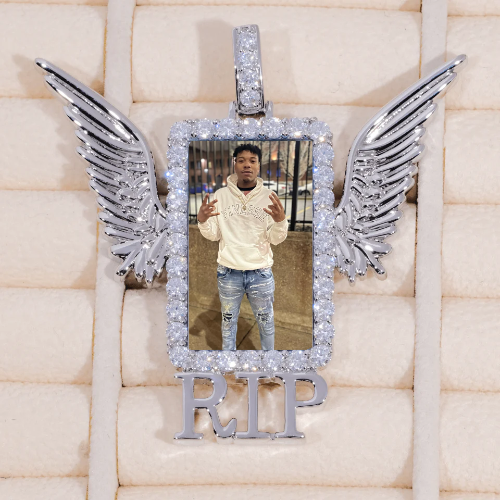 RIP WING 3D CUSTOM PICTURE PENDANT