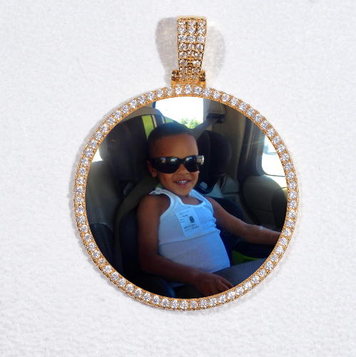 MEDIUM 3D CIRCLE CUSTOM PICTURE PENDANT
