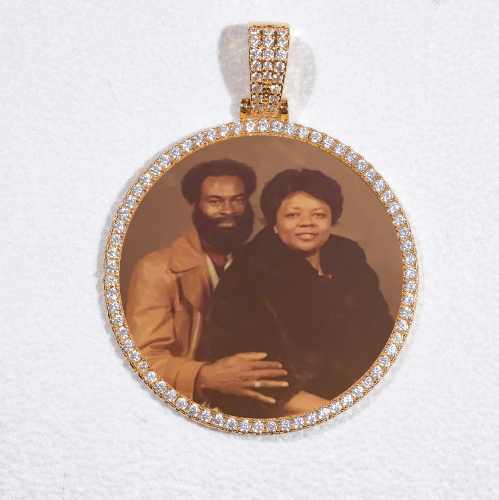 MEDIUM 3D CIRCLE CUSTOM PICTURE PENDANT