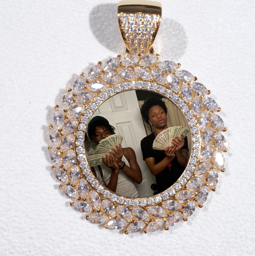 Large 3D Wheat Ear Custom Picture Pendant