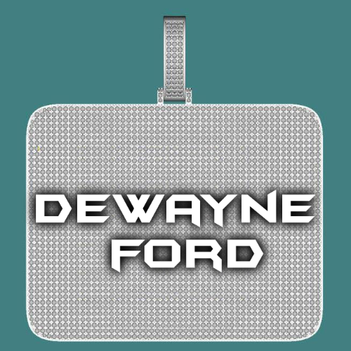 CUSTOM LETTER NECKLACE 3D BIG SQUARE