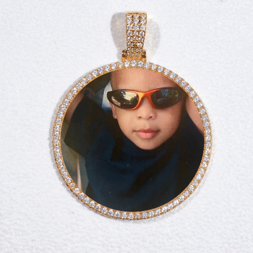 MEDIUM 3D CIRCLE CUSTOM PICTURE PENDANT
