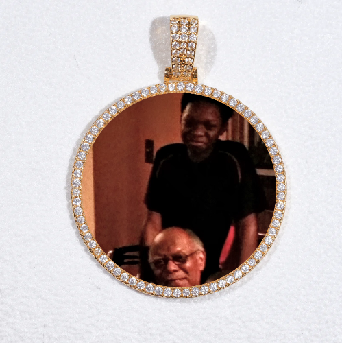 MEDIUM 3D CIRCLE CUSTOM PICTURE PENDANT