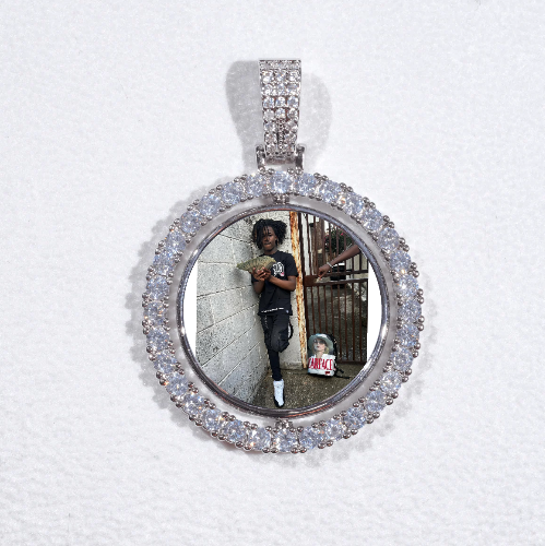 3D Spinning 2-Faced Custom Picture Pendant