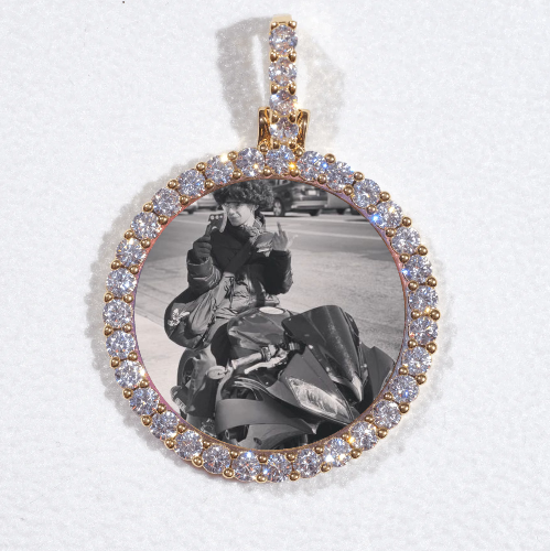 3D CIRCLE CUSTOM PICTURE PENDANT SMALL SIZE
