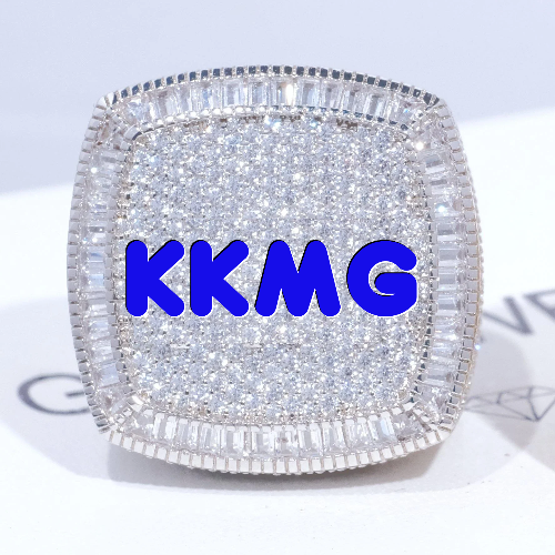 CUSTOM LETTER 3D ICED RING