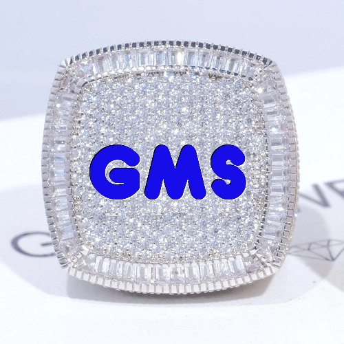 CUSTOM LETTER 3D ICED RING