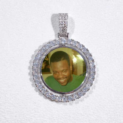 3D Spinning 2-Faced Custom Picture Pendant