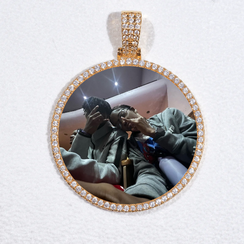 MEDIUM 3D CIRCLE CUSTOM PICTURE PENDANT