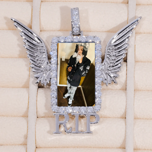 RIP WING 3D CUSTOM PICTURE PENDANT