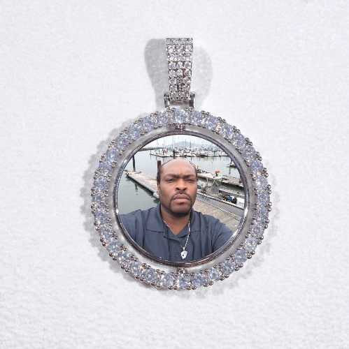 3D Spinning 2-Faced Custom Picture Pendant