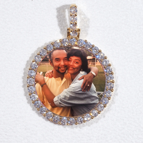 3D CIRCLE CUSTOM PICTURE PENDANT SMALL SIZE
