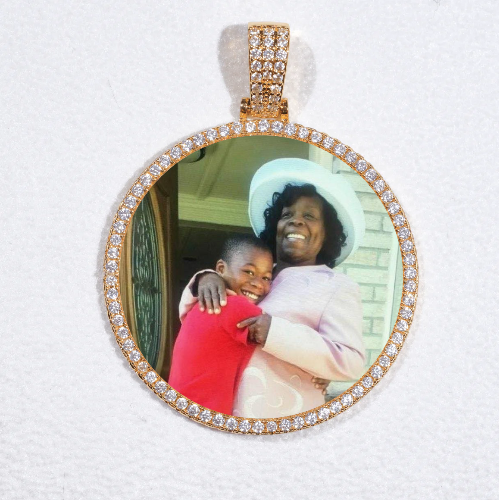 MEDIUM 3D CIRCLE CUSTOM PICTURE PENDANT