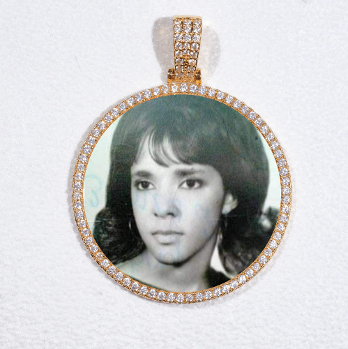 MEDIUM 3D CIRCLE CUSTOM PICTURE PENDANT