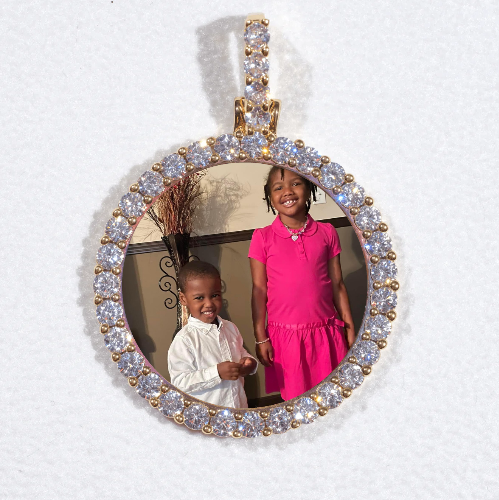 3D CIRCLE CUSTOM PICTURE PENDANT SMALL SIZE