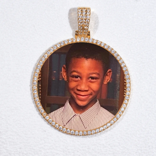 MEDIUM 3D CIRCLE CUSTOM PICTURE PENDANT