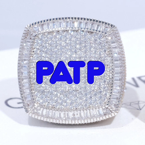 CUSTOM LETTER 3D ICED RING