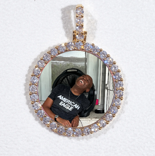 3D CIRCLE CUSTOM PICTURE PENDANT SMALL SIZE
