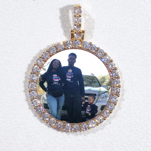 3D CIRCLE CUSTOM PICTURE PENDANT SMALL SIZE