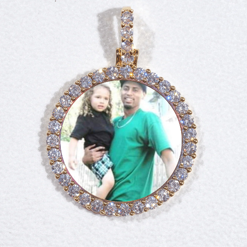 3D CIRCLE CUSTOM PICTURE PENDANT SMALL SIZE