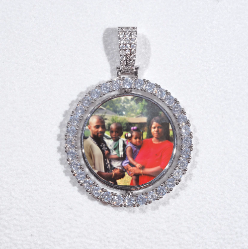 3D Spinning 2-Faced Custom Picture Pendant