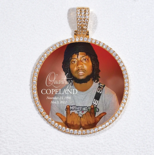 MEDIUM 3D CIRCLE CUSTOM PICTURE PENDANT