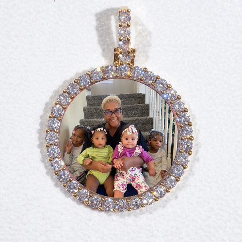3D CIRCLE CUSTOM PICTURE PENDANT SMALL SIZE