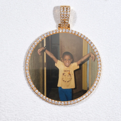 MEDIUM 3D CIRCLE CUSTOM PICTURE PENDANT