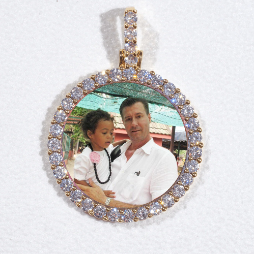 3D CIRCLE CUSTOM PICTURE PENDANT SMALL SIZE
