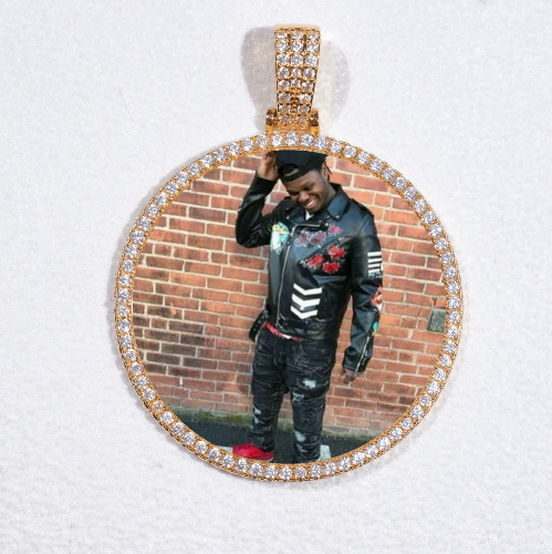 MEDIUM 3D CIRCLE CUSTOM PICTURE PENDANT