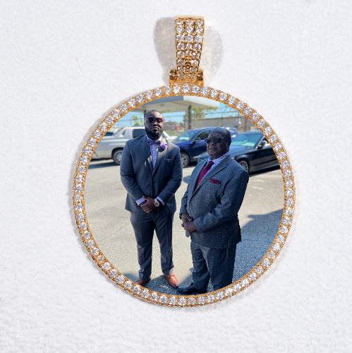 MEDIUM 3D CIRCLE CUSTOM PICTURE PENDANT