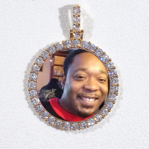 3D CIRCLE CUSTOM PICTURE PENDANT SMALL SIZE