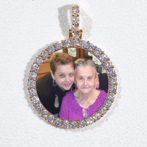 3D CIRCLE CUSTOM PICTURE PENDANT SMALL SIZE
