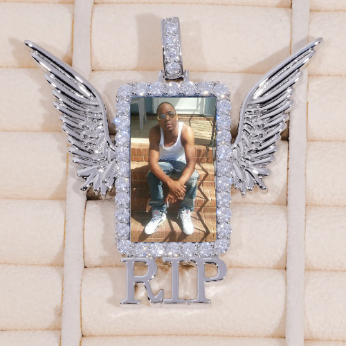 RIP WING 3D CUSTOM PICTURE PENDANT