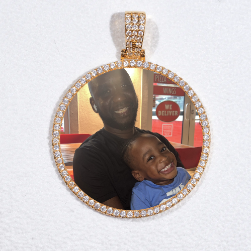 MEDIUM 3D CIRCLE CUSTOM PICTURE PENDANT