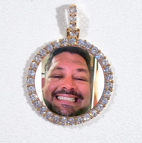 3D CIRCLE CUSTOM PICTURE PENDANT SMALL SIZE