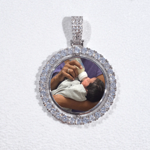 3D Spinning 2-Faced Custom Picture Pendant