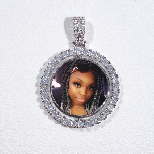 3D Spinning 2-Faced Custom Picture Pendant