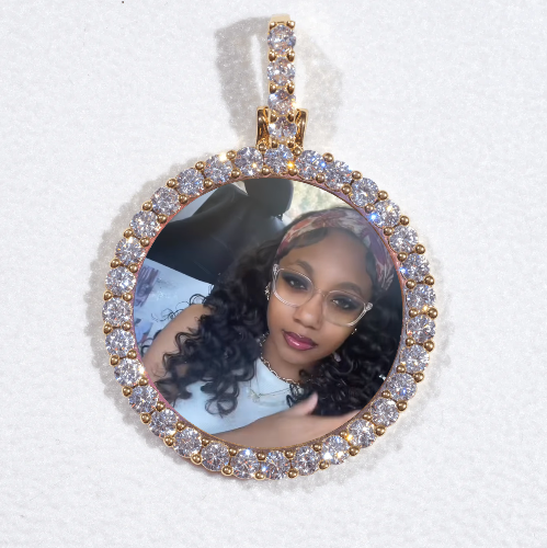 3D CIRCLE CUSTOM PICTURE PENDANT SMALL SIZE
