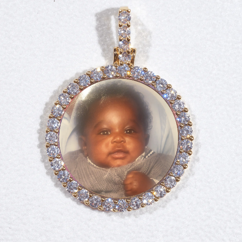 3D CIRCLE CUSTOM PICTURE PENDANT SMALL SIZE