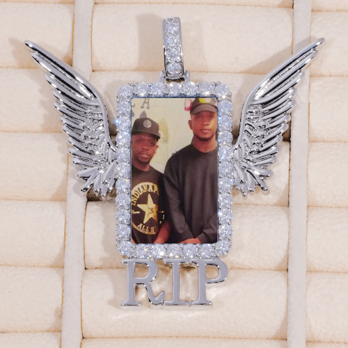 RIP WING 3D CUSTOM PICTURE PENDANT
