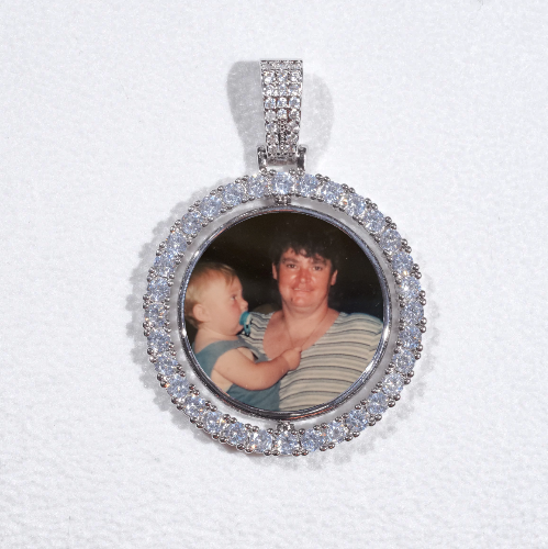3D Spinning 2-Faced Custom Picture Pendant