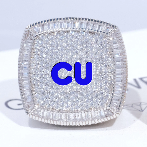 CUSTOM LETTER 3D ICED RING