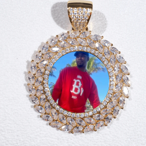 Large 3D Wheat Ear Custom Picture Pendant