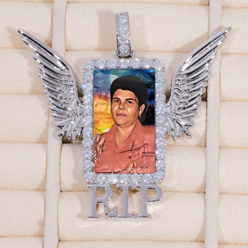 RIP WING 3D CUSTOM PICTURE PENDANT