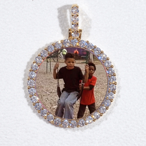 3D CIRCLE CUSTOM PICTURE PENDANT SMALL SIZE